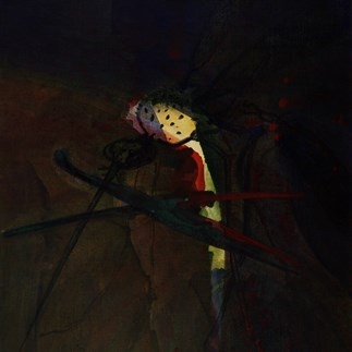  Ma Lu, Groping in the Dark, mixed media, 170 x 120 cm, 2006