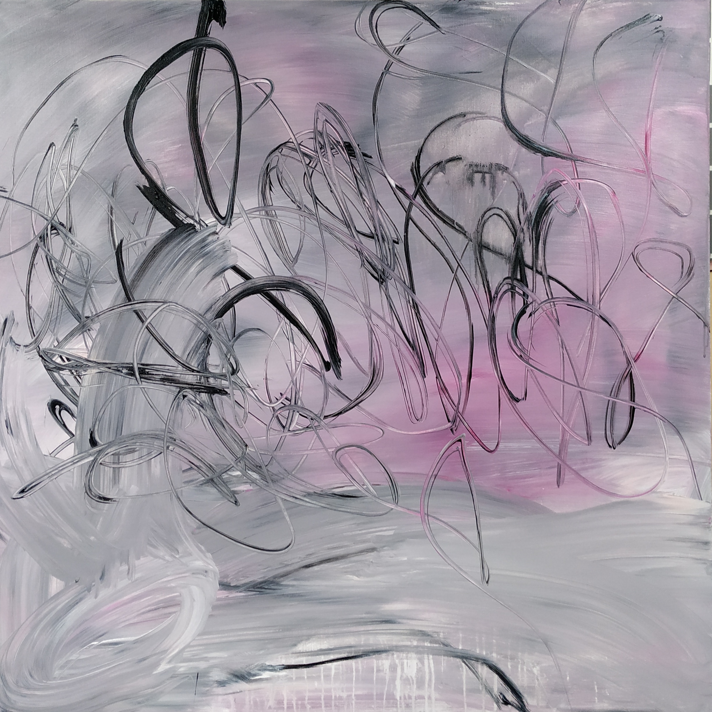 3Acrylic on linen canvas.208 X 120 cm:82 X 47 inch.2018.jpg