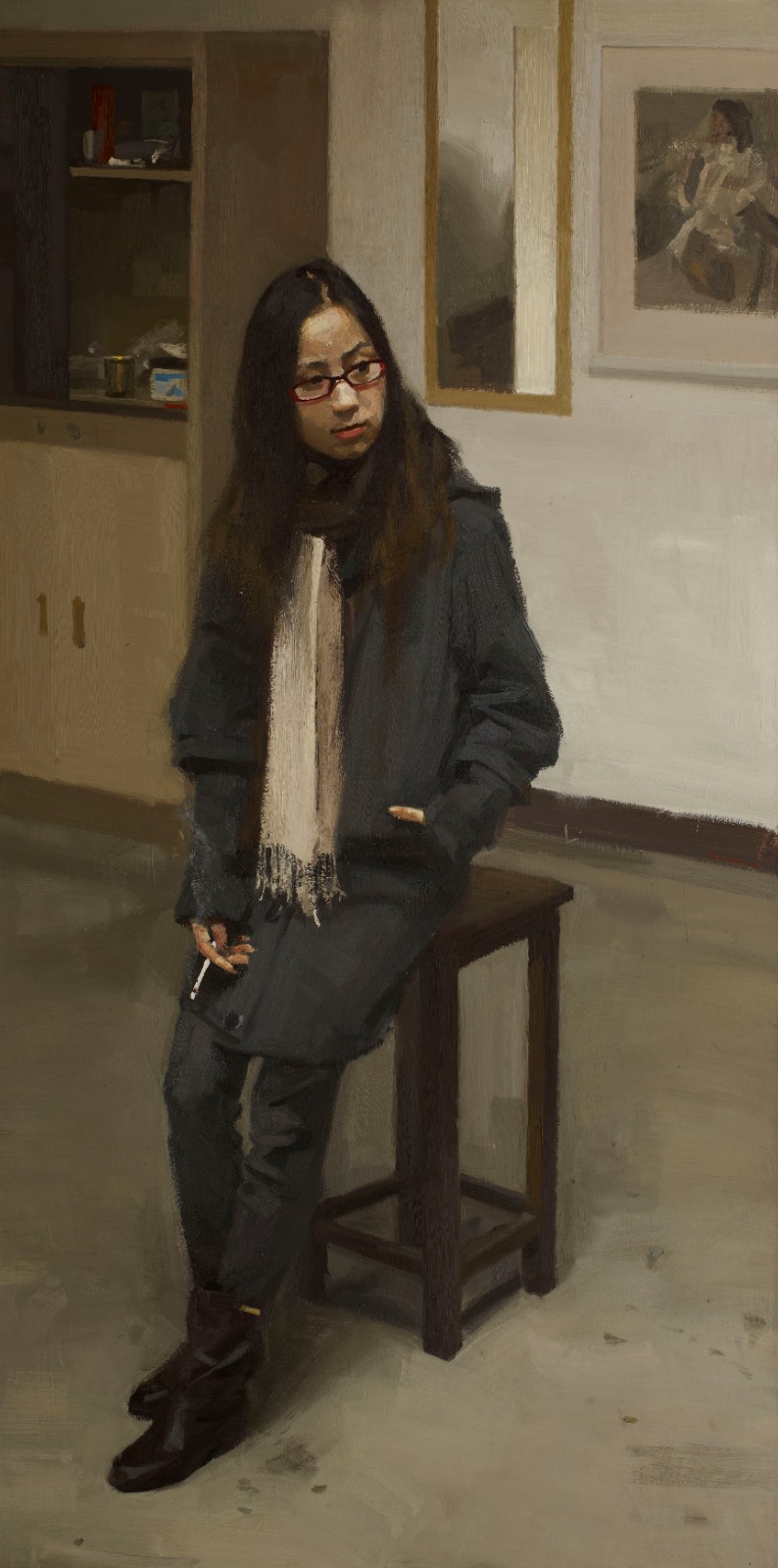 图21 抽烟的女孩儿200x100cm 2011.jpg