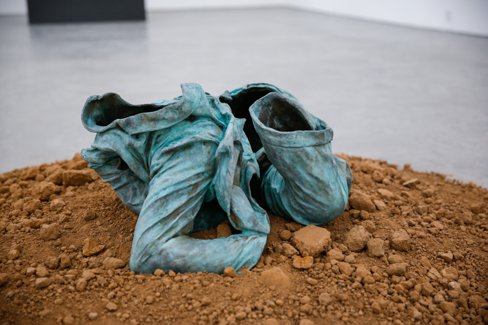 Shell of Mao Suit No. 1, 1994, Bronze, soil, 80x72x39cm, Exhibition View  ©️CAFA ART INFO Photo by Hu Sichen 6.jpg