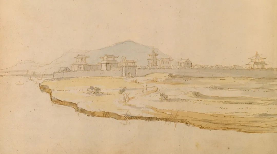 图33 尼霍夫现场所绘水彩画：江西泰和，1655，法国国家图书馆 .jpg