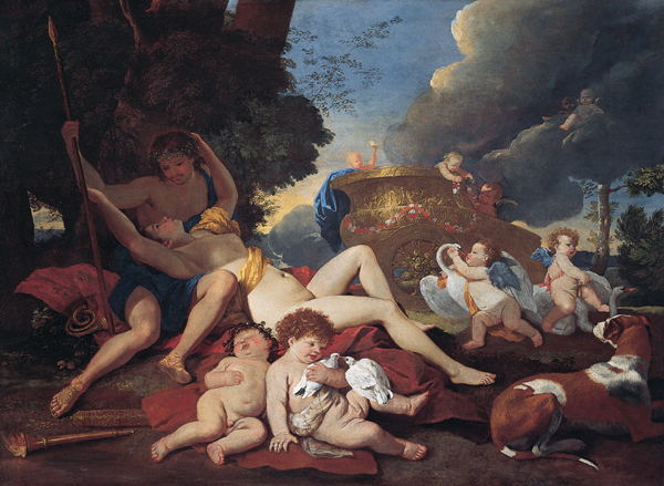 图20 1628-29 'Venus_and_Adonis',_oil_on_canvas_painting_by_Nicolas_Poussin,_c._1628-29,_Kimbell_Art_Museum.jpg