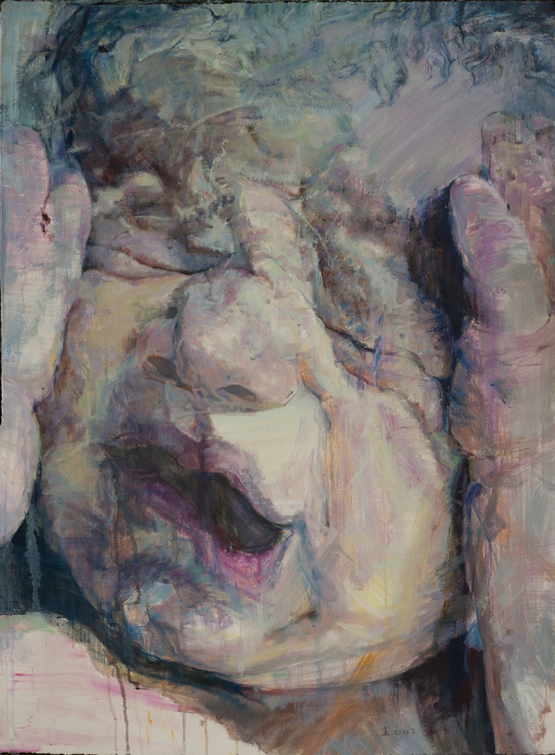 他者的肖像 #23 哭泣的婴儿 Portraits of Otherness#23 Crying Baby 76.3x56.5cm 2020.7 纸本油画 oil on paper.jpg