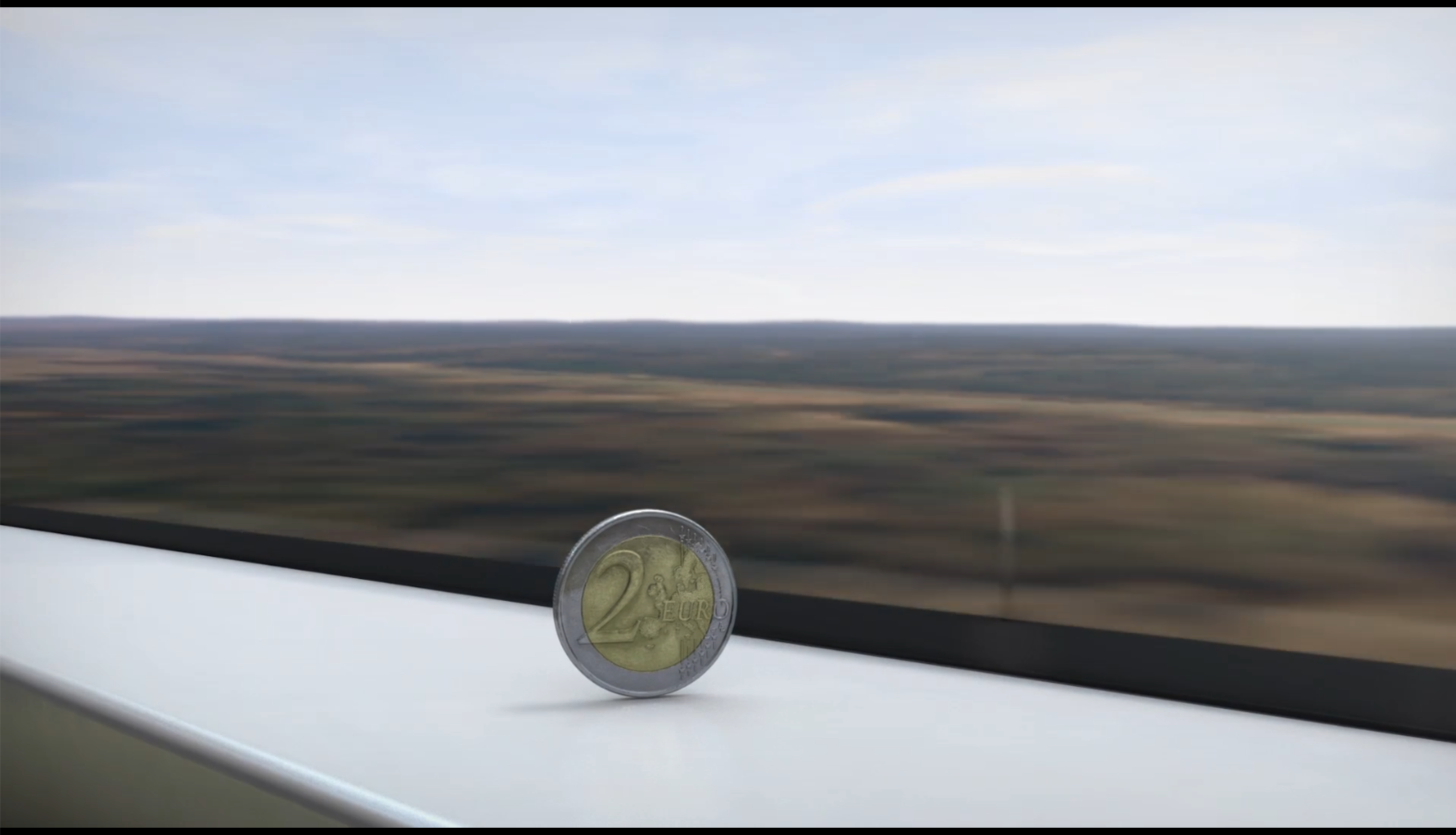 07 Ho Rui An, ULTIMATE COIN TEST CHINA HIGH-SPEED RAIL, 3D Hd Video, colour, 10 mins, Variable size, 2018.png