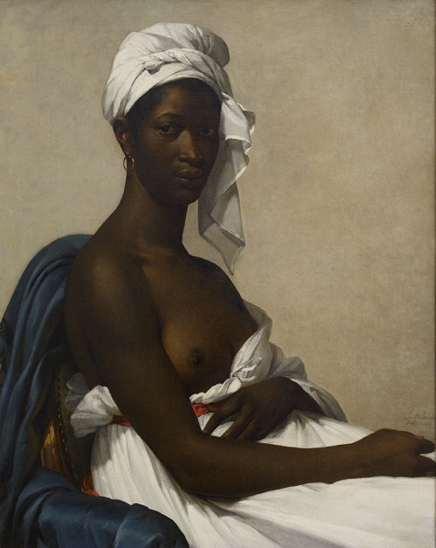 13，《黑人妇女玛德琳》（Portrait d’une femme noire, Madeleine），玛丽·吉耶曼·伯努瓦，1,07 x 0,90 m，1800.jpg