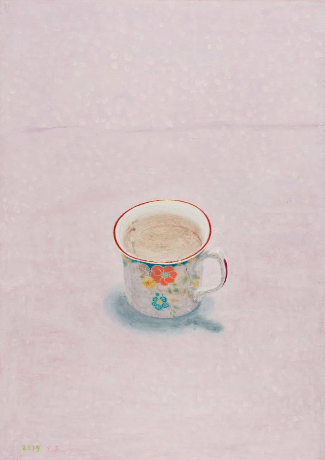 Wang Yuping, My Coffee Cup, 42x29.7cm, Acrylic on wood board, 2019.jpg