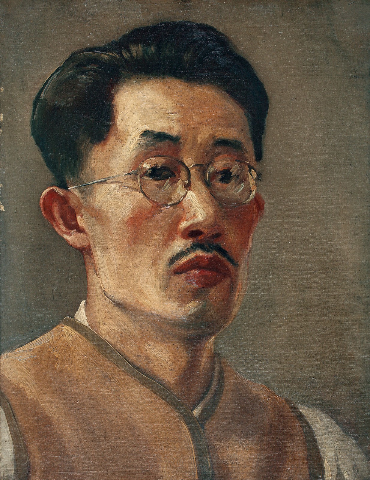 中年自画像，布面油画，41×31cm，1946年.jpg