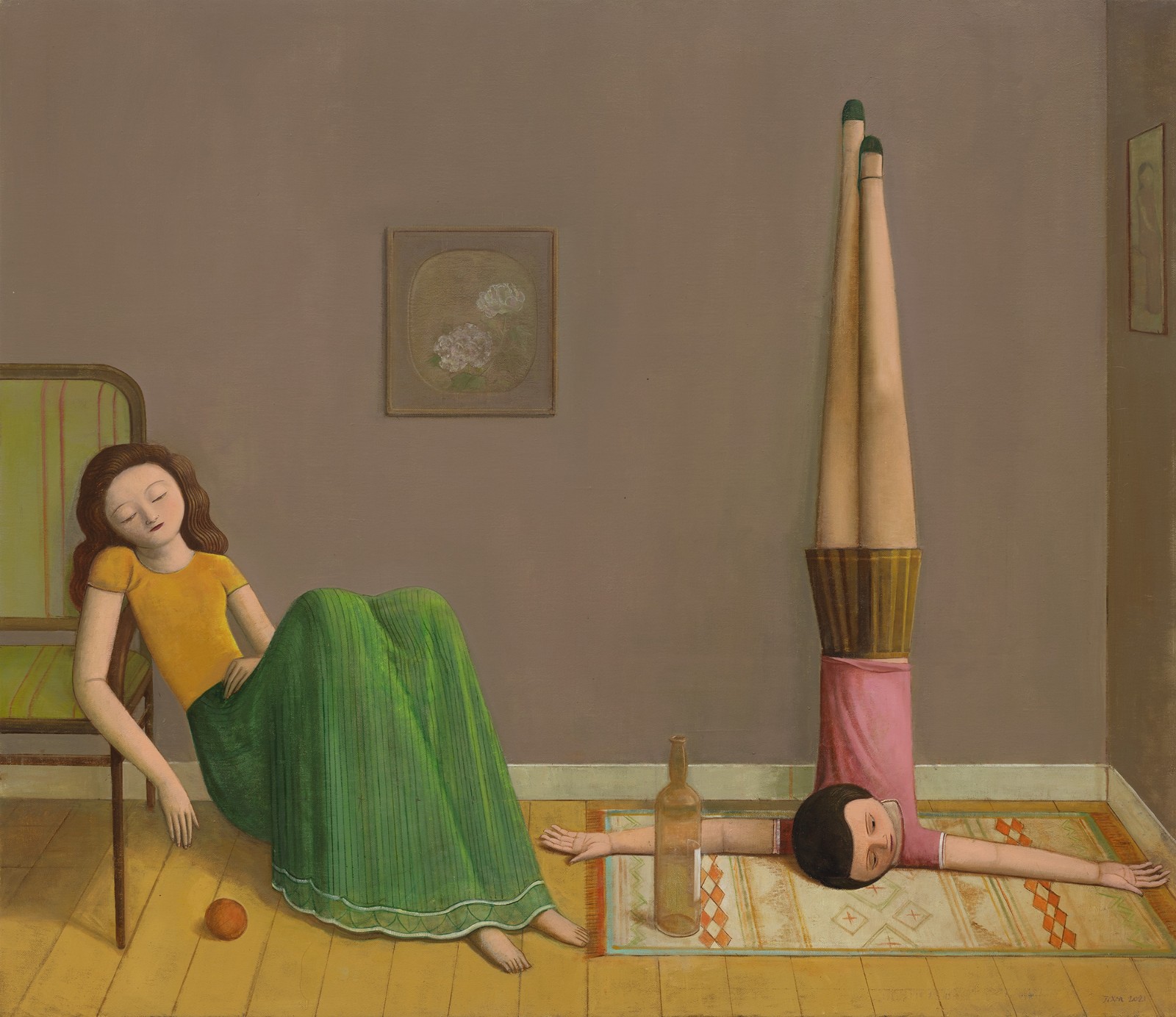 Ji Xin, At Daybreak, 2021, Oil on canvas,165×190cm.JPG