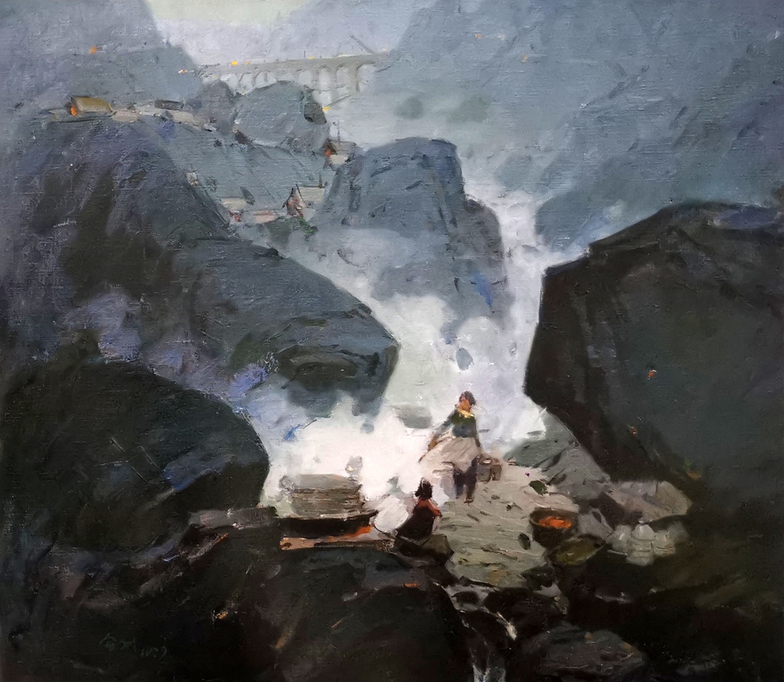 太行晨曦 66X76cm 1979.jpg