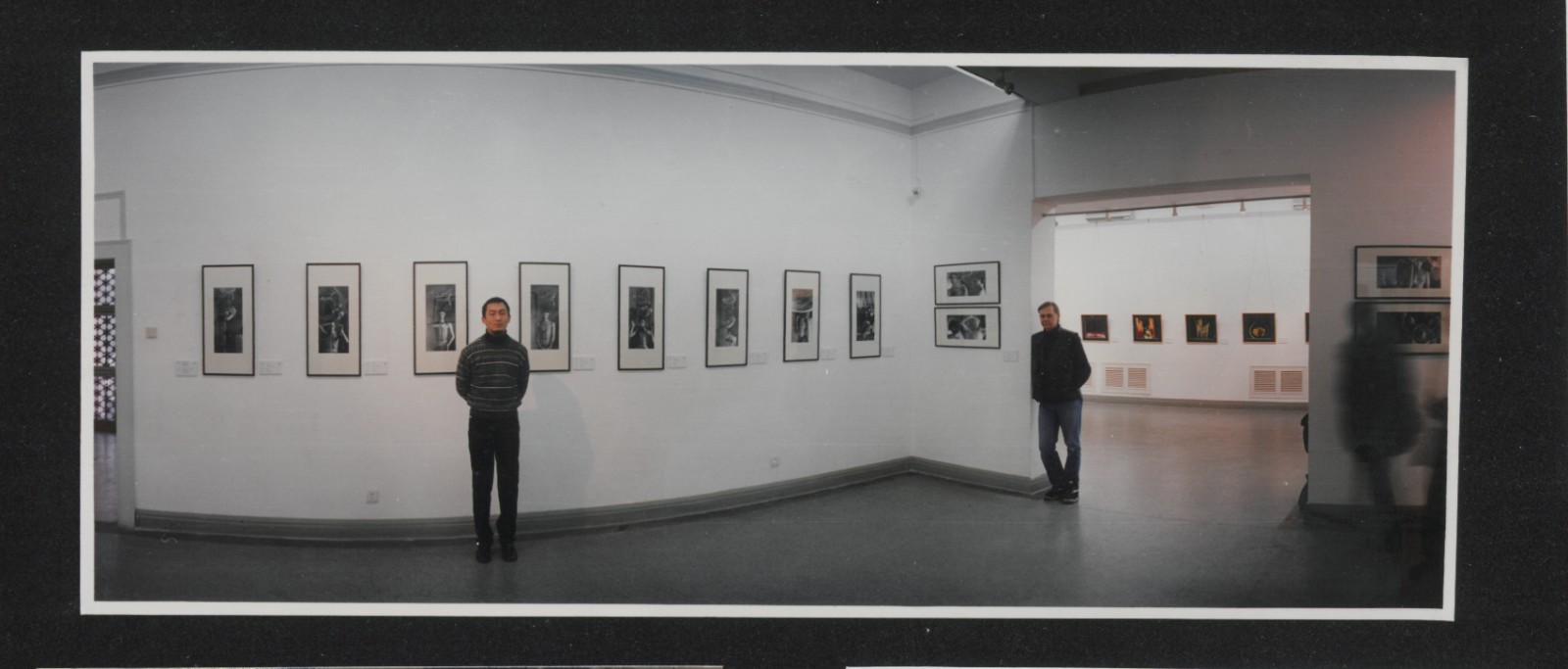 8 A Photo with Wang Chuan and His Tutor at the Degree Show, Gallery of CAFA at Wangfujing, 1999.jpg