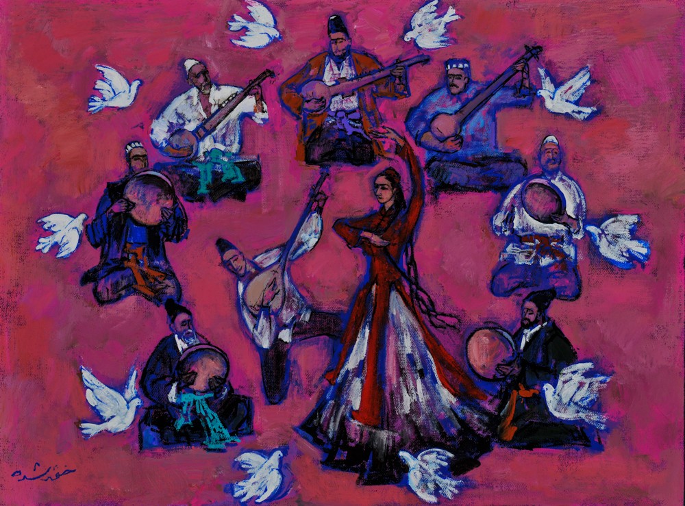 01 Dance of the Dove, Oil on canvas, 130 × 162cm, 2015.jpg