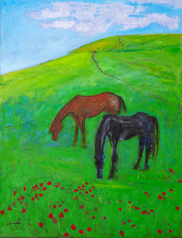 36 Heavenly Horses, Oil on Canvas, 116 × 89cm, 2021.jpg