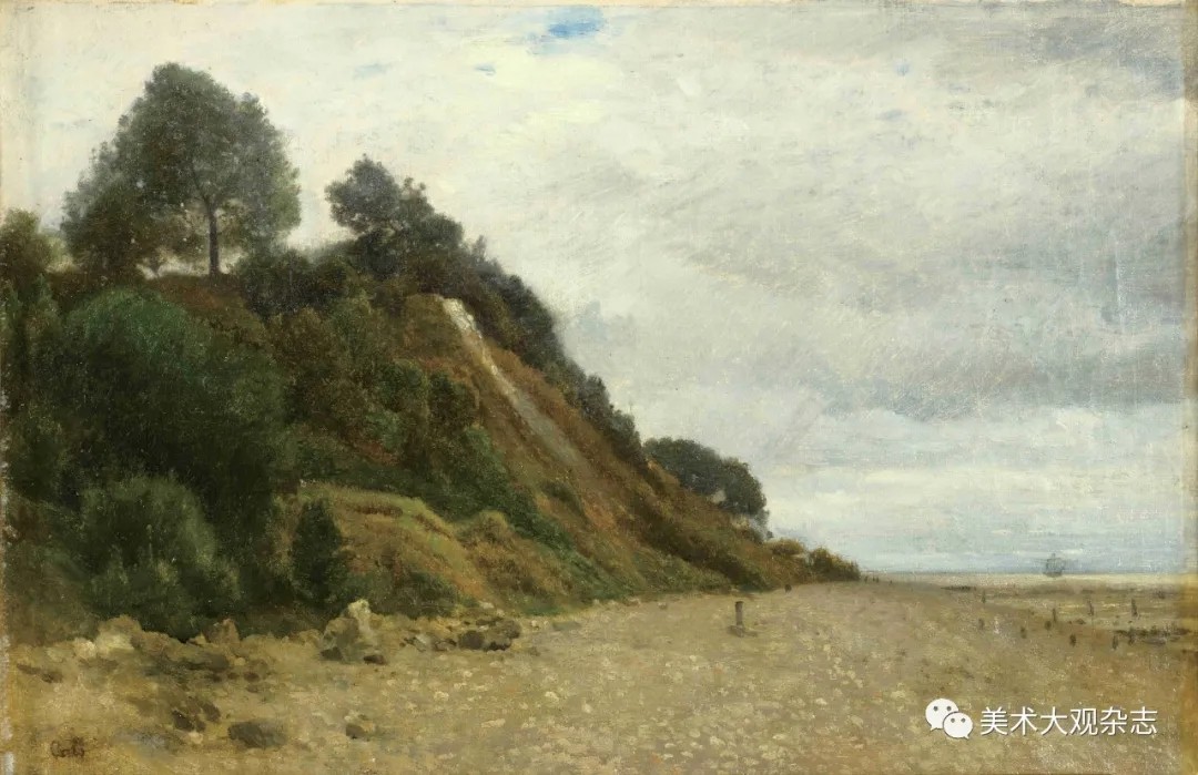 图 7 ˉ 维莱维勒的悬崖（Falaise à Villerville）ˉ 油画 ˉ 卡尔斯 ˉ1870 年 ˉ“PEINDRE EN NORMANDIE”协会藏品.jpg