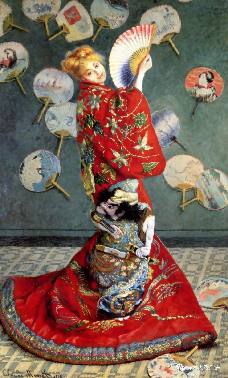 图 16 ˉ 身穿和服的莫奈夫人（MadameMonet en Coustume Japonais）ˉ 油画 ˉ 莫奈 ˉ 1876 年 ˉ 波士顿美术馆（Museum of Fine Arts, Boston）藏.jpg