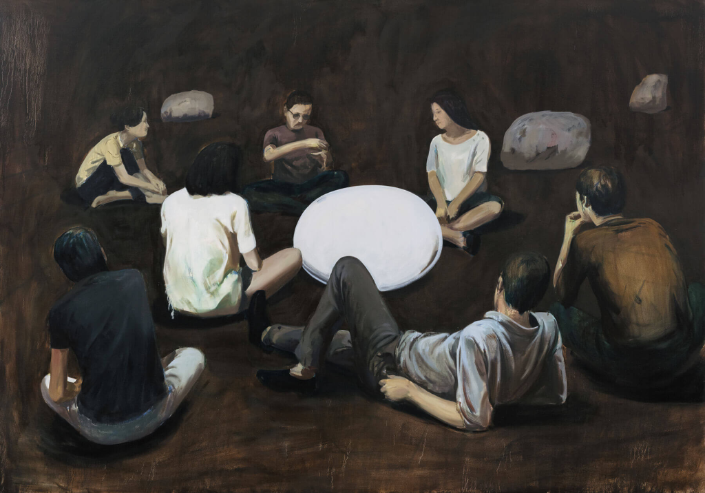 翟倞,十日谈,布面油彩,280×400,2015.png