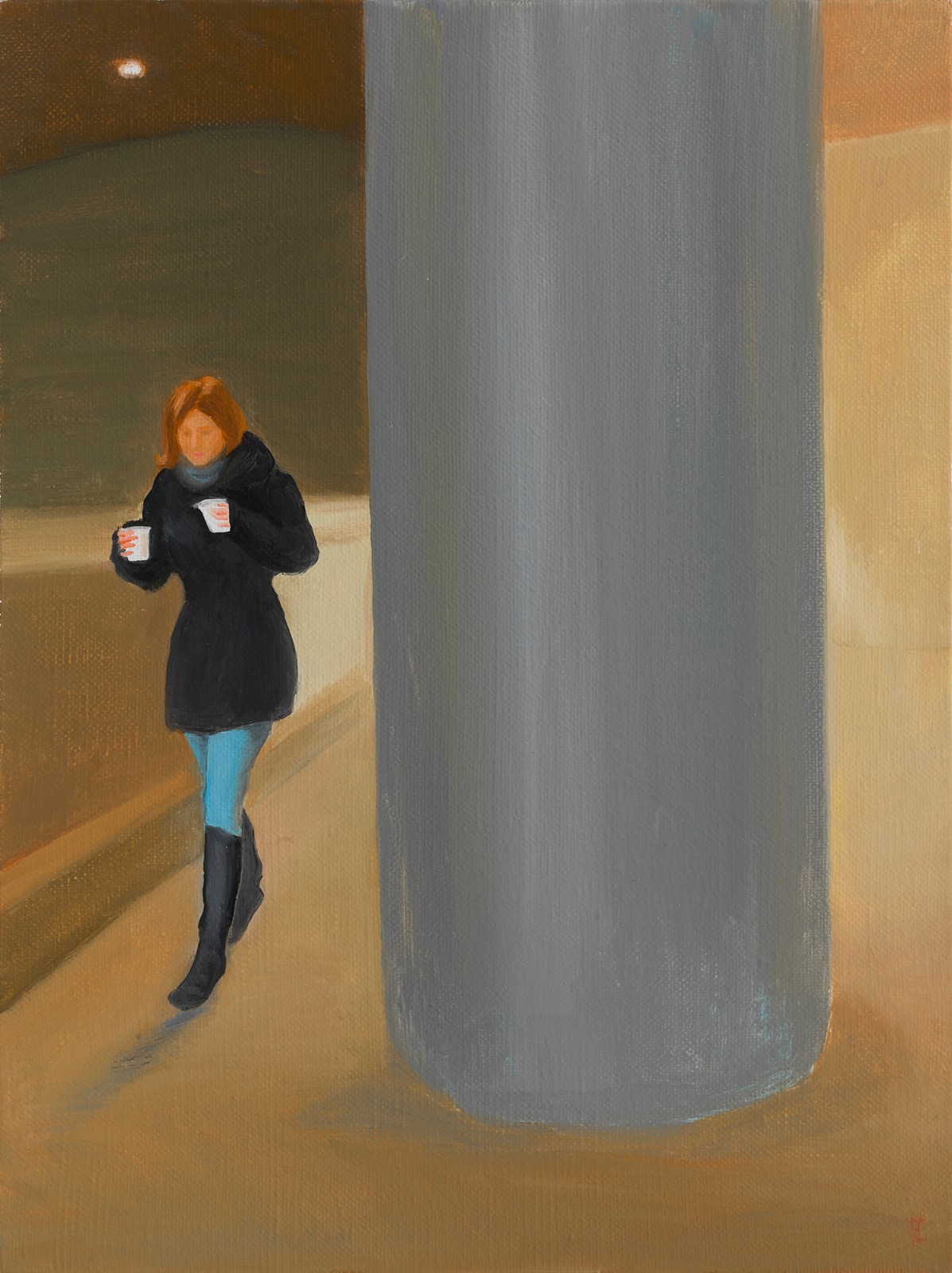 03 Wu Yi, The Hot Coffee, Oil on canvas, 40x30cm, 2021.jpg