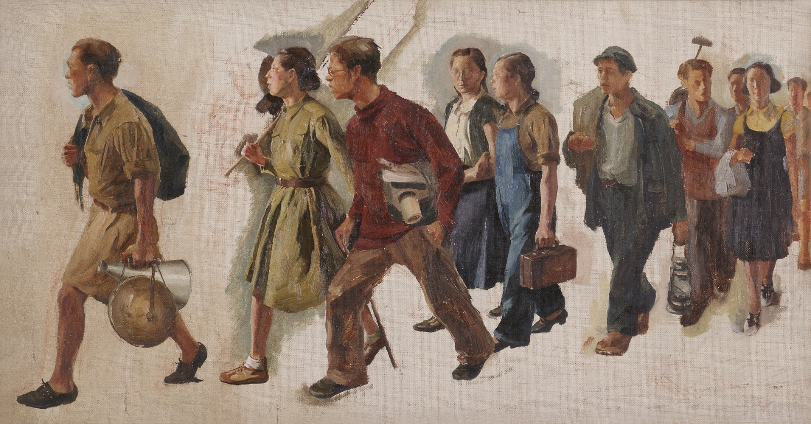 七七的号角 （画家） 1941 唐一禾 油画 33.3×61.2cm 中国美术馆藏.jpg