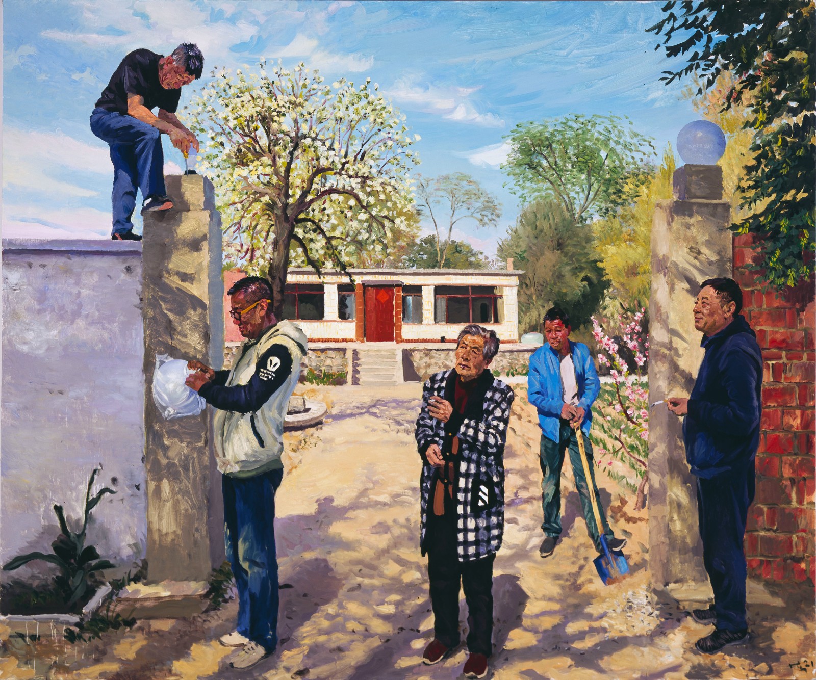 2021 换灯 Changing a Lamp 250×300cm 布面油画.jpg