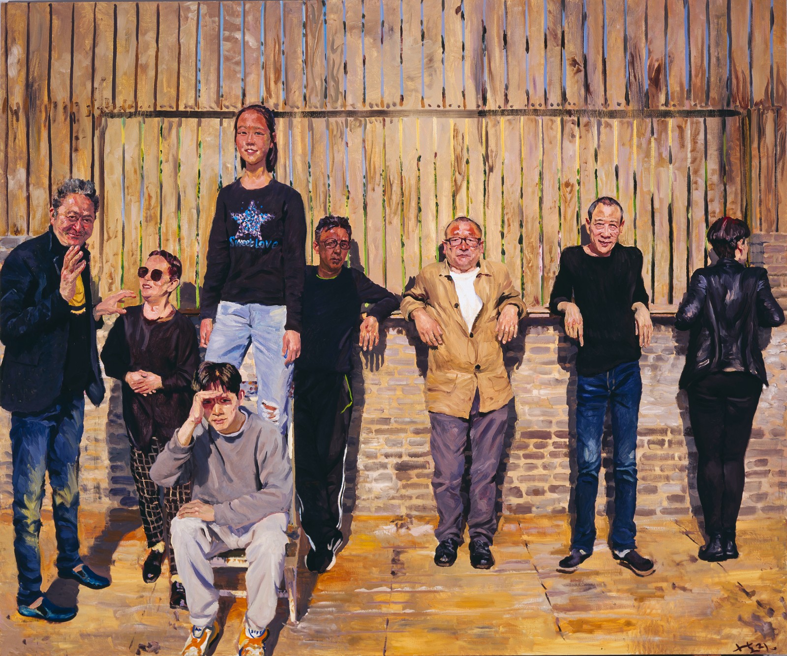 16 Liu Xiaodong, Ning Dai in Person Having a Laugh, 2021, Oil on canvas, 250×300 cm. Courtesy the artist..jpg