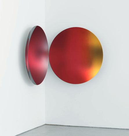 Anish Kapoor, Eclipse (2018). Stainless steel and lacquer. Each 121 x 121 x 15 cm. Courtesy SCAI Piramide..jpg