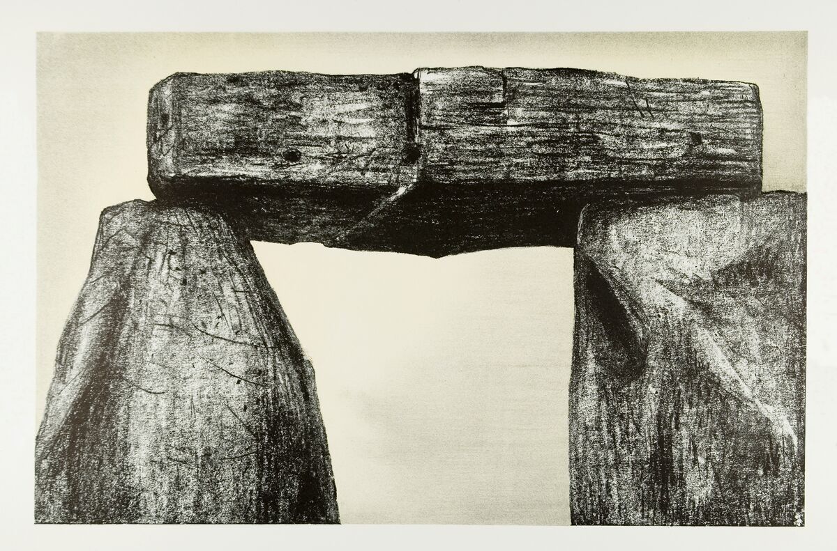 Henry Moore, Stonehenge I, 1973, Lithograph in three colours, Reproduced by permission of The Henry Moore Foundation Photo by Michael Phipps.jpg