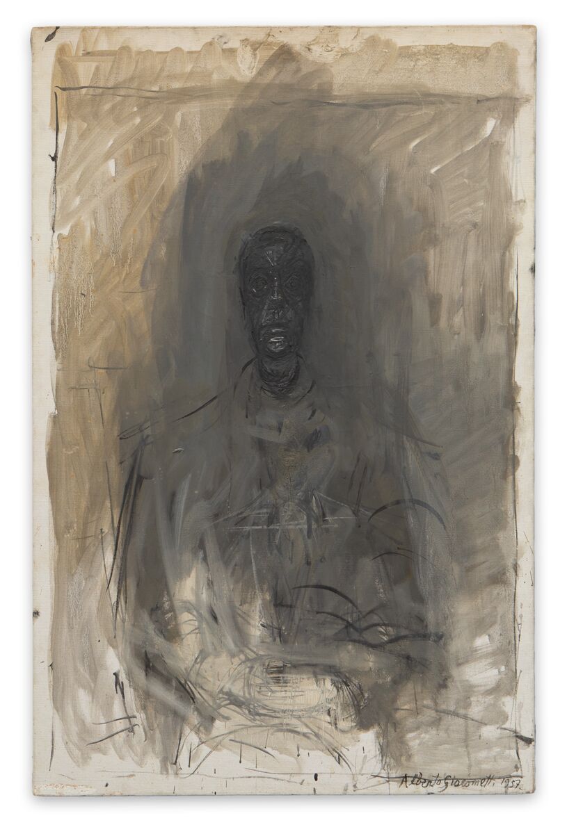 Alberto Giacometti, Dark Head, 1951-1962. Oil on canvas, 100x65cm..jpg