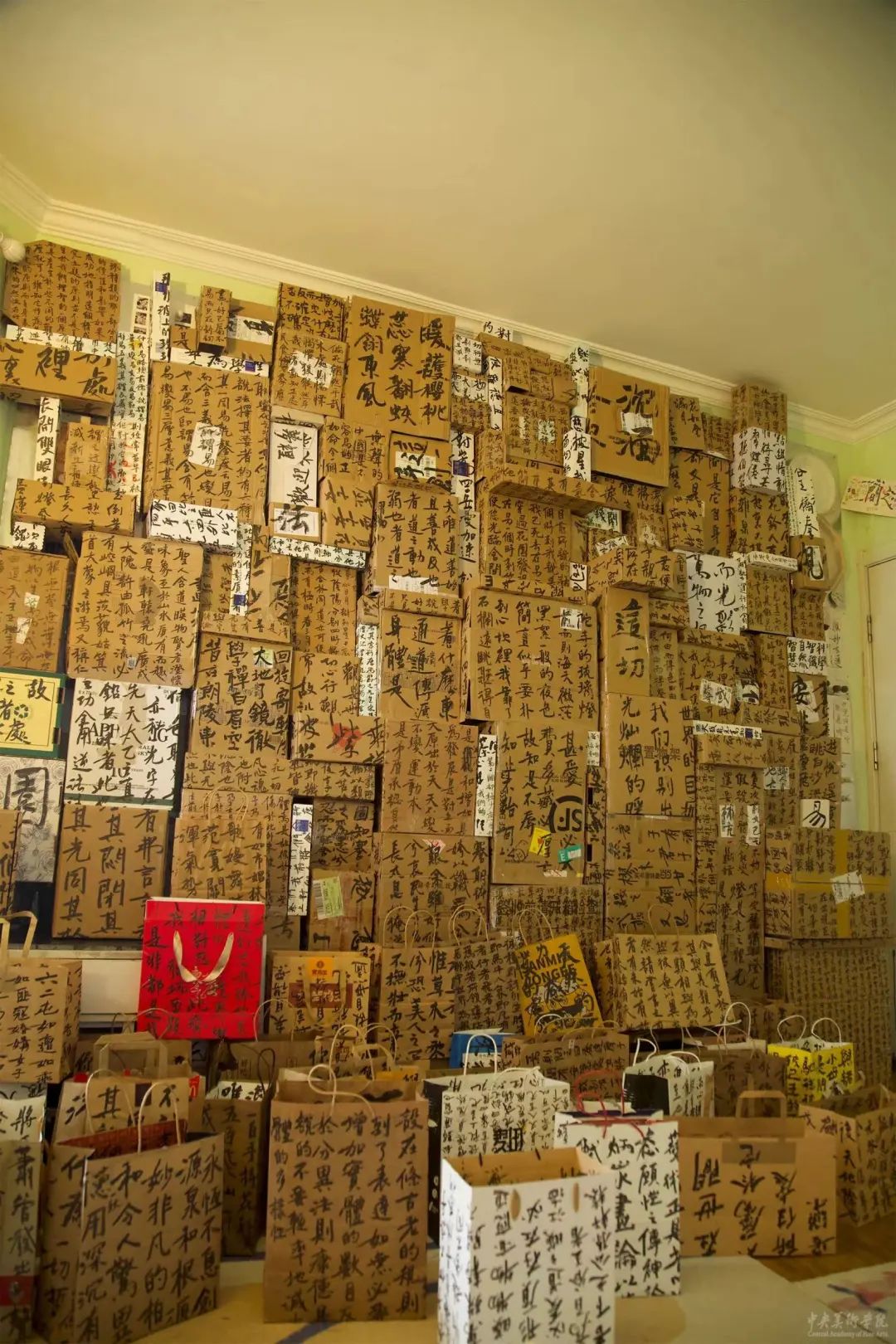 07 Zhang Haitong, “Passage Paradise Project”, 3m×2.5m×2m, Paper packaging boxes, packaging bags, ink and wash.jpg