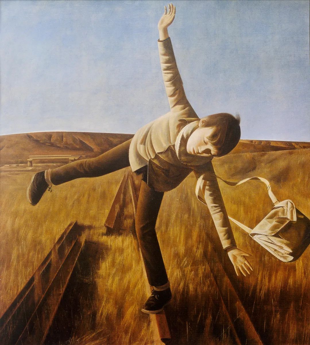 05 The Boy Who Seeks Balance at Dusk, Oil on Canvas, 175×162cmcm,1989.jpg