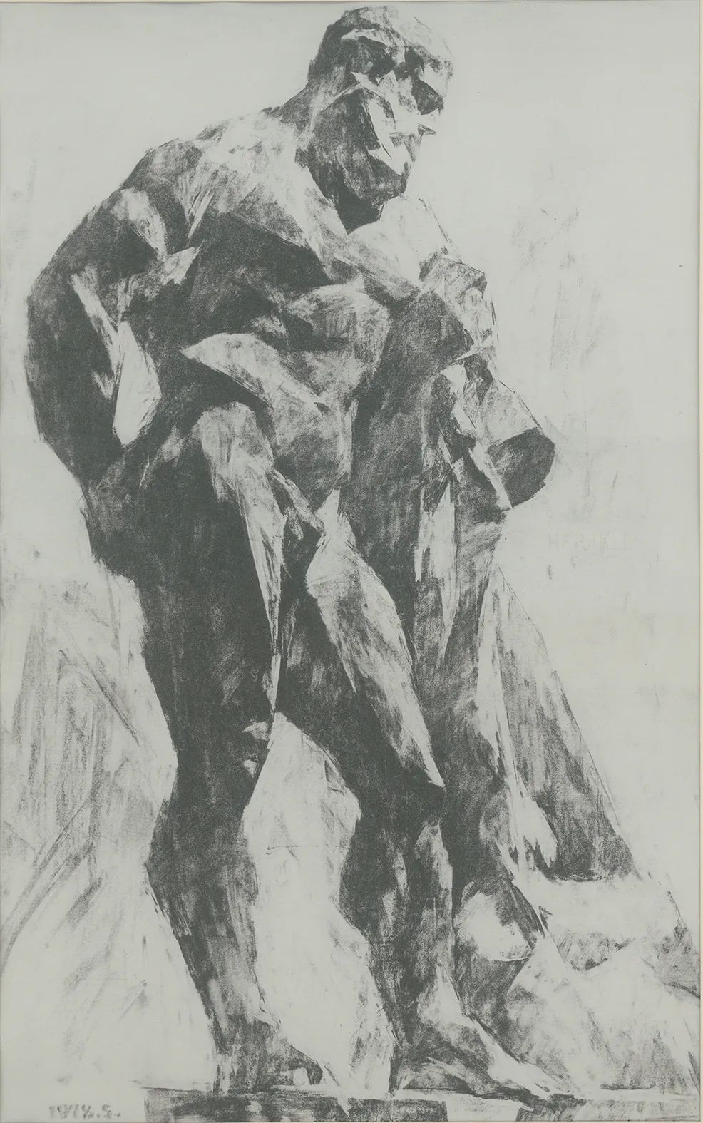 15 Hercules, Zhao Dajun, Sketch on Paper, 71×45cm, 1977.jpg