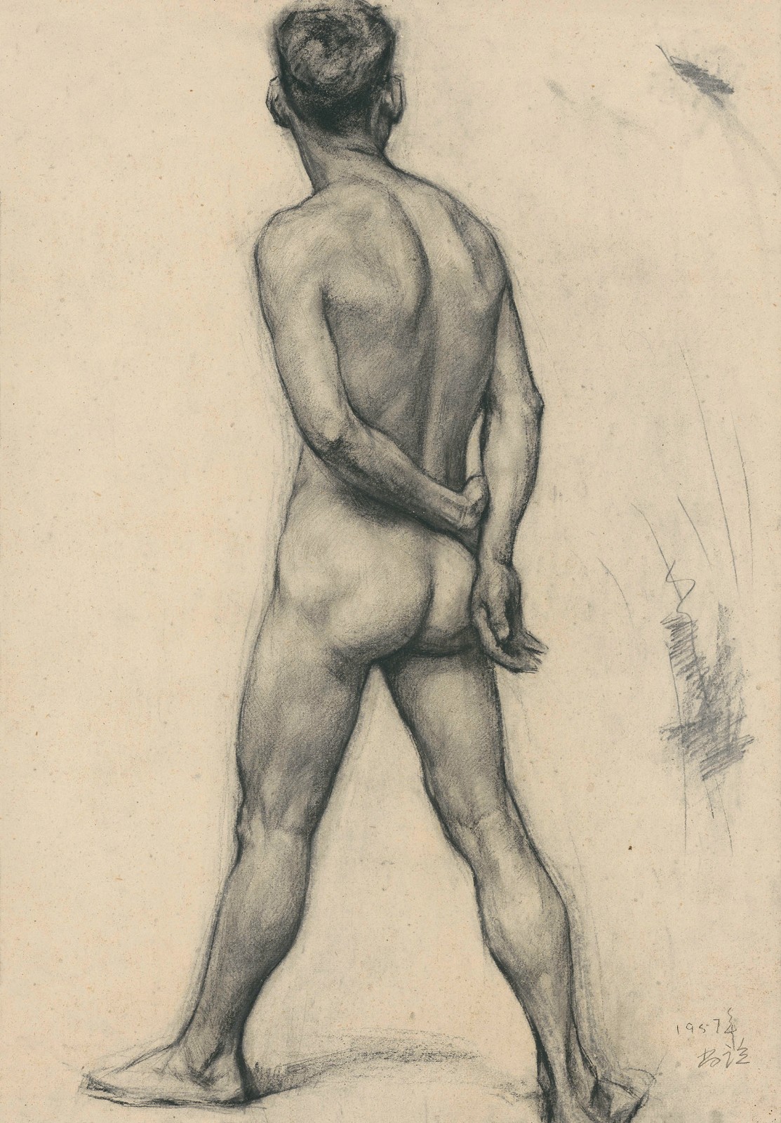 1957年-靳尚谊-男人体背影-78cmx54cm.jpg