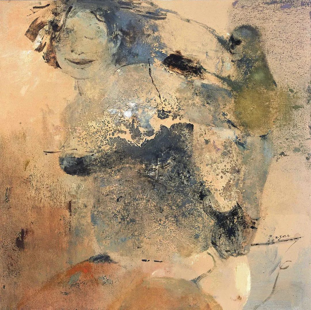 陈子君，《出没》NO.4，布上丙烯、油画 ，80×80cm，2007.jpg