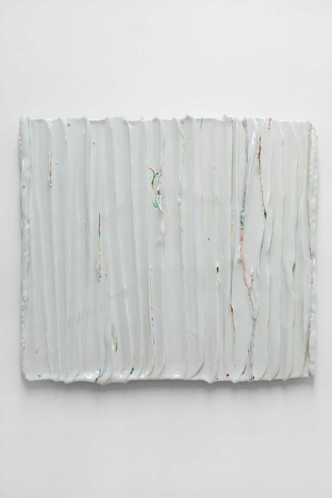 Yin Xiuzhen, Wall Instrument-The Surging Waves Chronicles Vol.11, 2021–2022. Porcelain, used clothes, 90 x 99 x 6 cm. © Yin Xiuzhen. Courtesy Pace Gallery..jpg