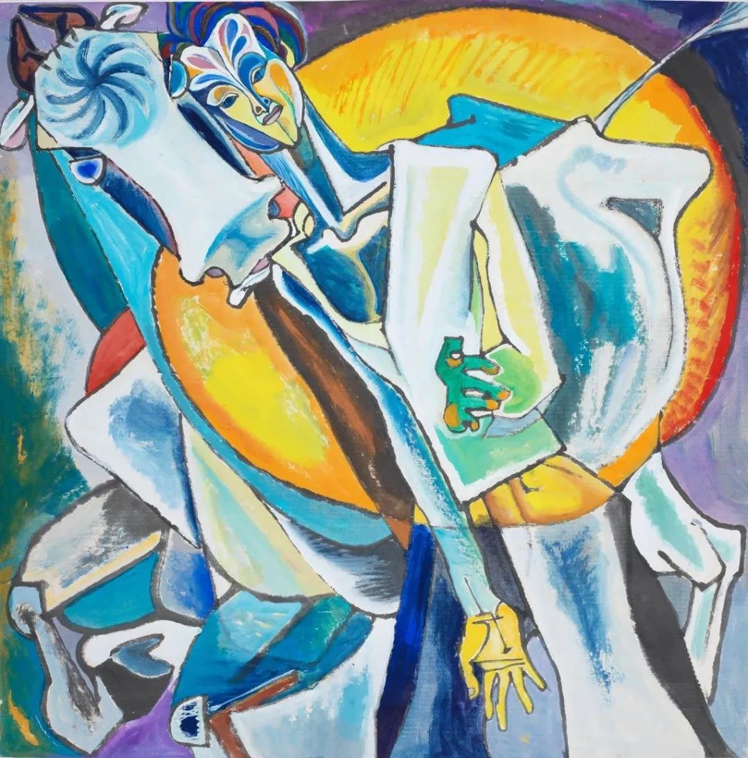 11.袁运生，《心曲之一》，纸本彩墨，102×100cm，1980年.jpg