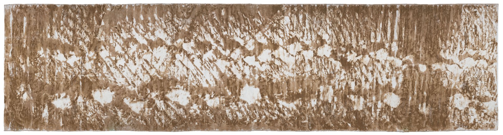 54《足迹》(Footprint)_布面油画、沙土(Oil on canvas, sand)_320 × 1187 cm_2021 copy.JPG