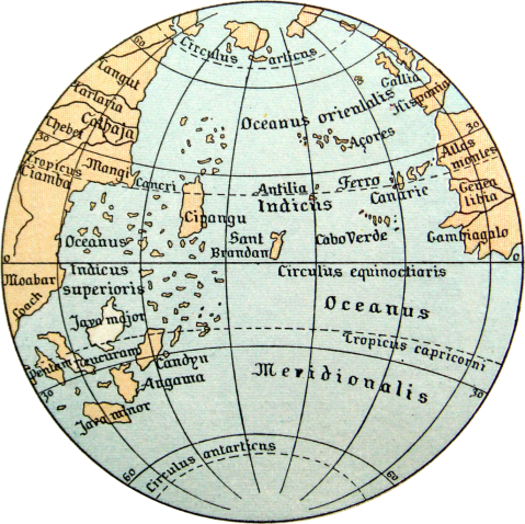 图17《贝海姆地球仪》（The Globe of Martin Behaim）平面图：西潘戈与蛮子省.png