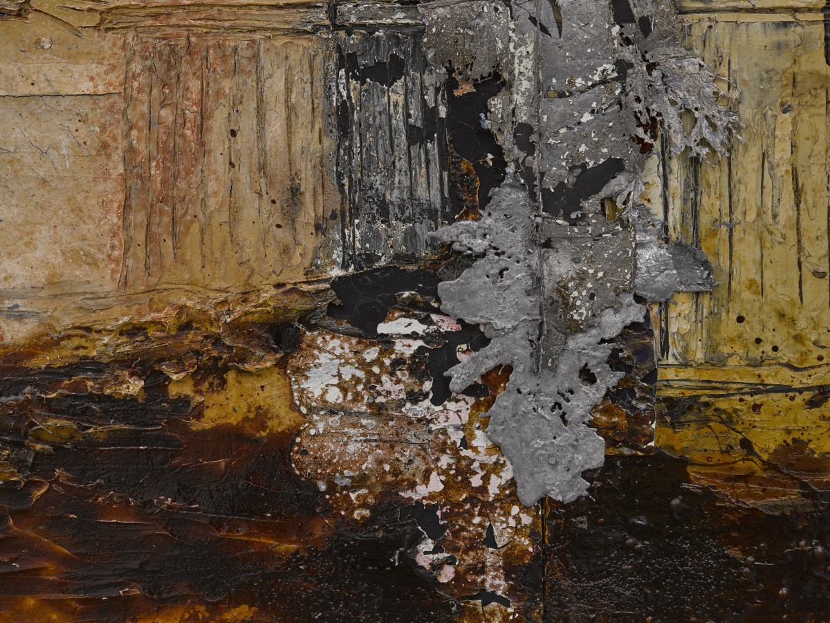 Wahalla, 2015-2016. Oil, acrylic, emulsion, shellac and lead on canvas, 380x380cm. © Anselm Kiefer.jpg