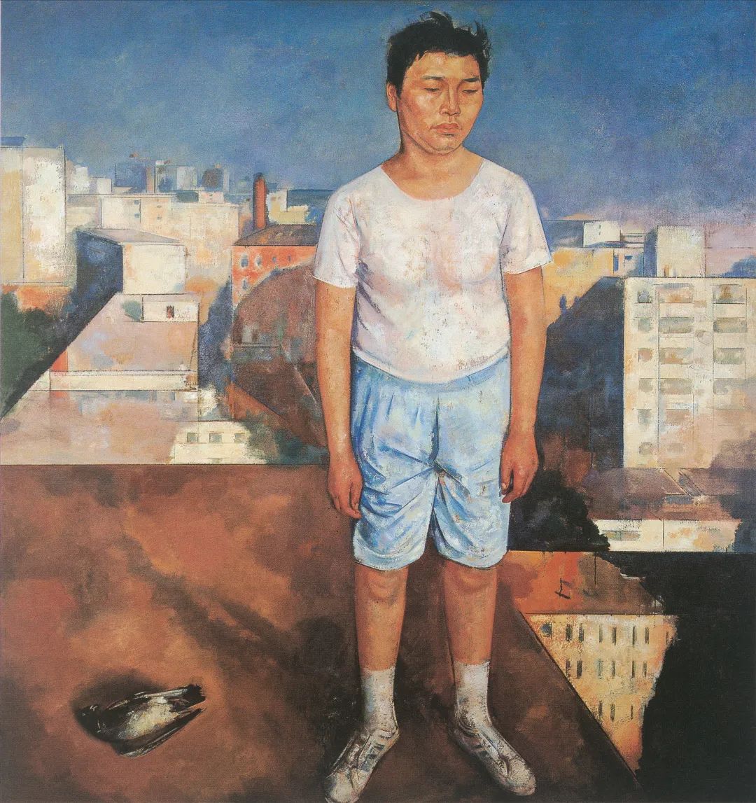 《死鸟》，布面油画，180x170cm，1998.jpg