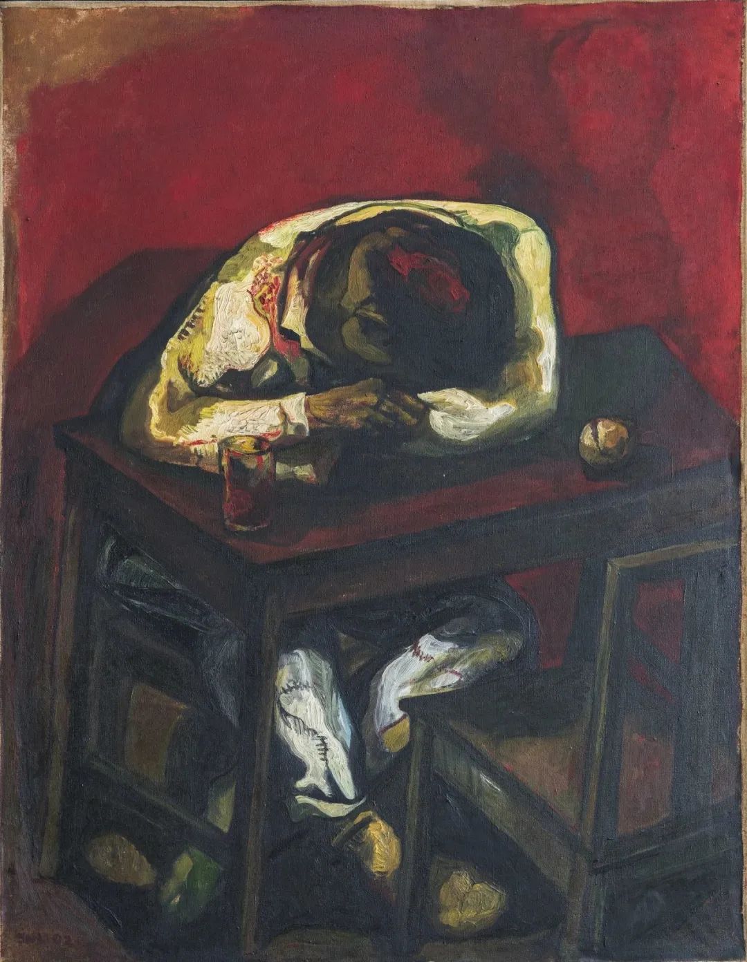 Zhang Enli, Sad, 1992, oil on canvas, 115 × 89 cm.jpg