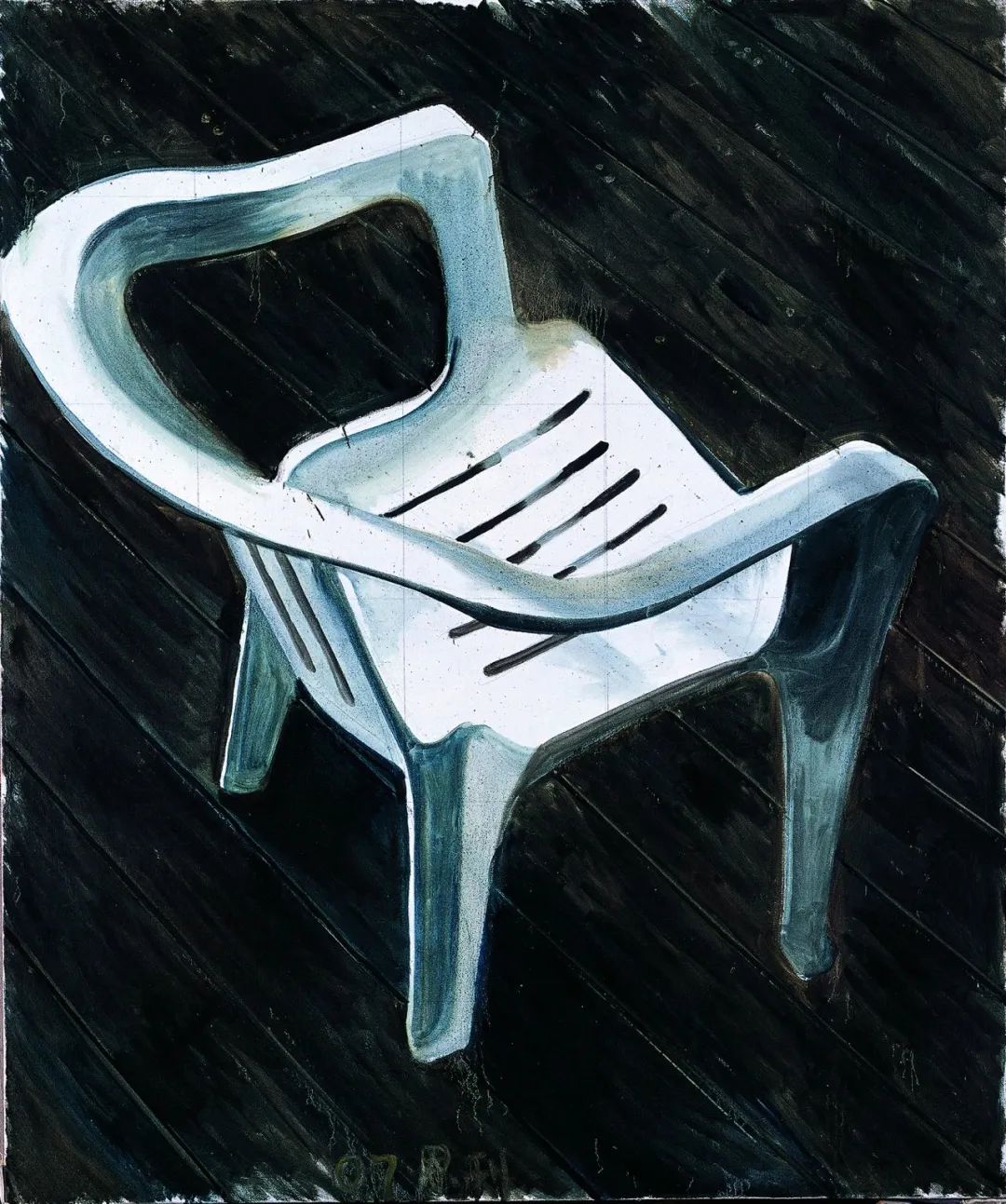 Zhang Enli, White Chair, 2007, oil on canvas, 177 × 149 cm.jpg