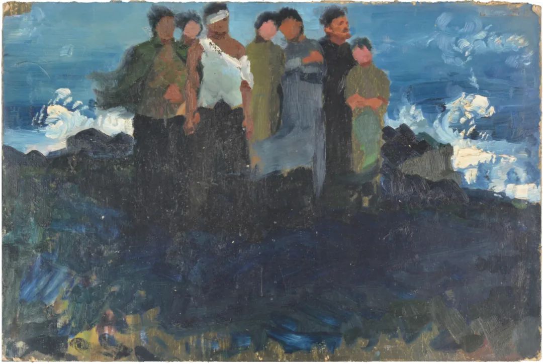 7 《长夜图》草图009，28×43cm，纸板油彩，1959年，中央美术学院美术馆藏.jpeg