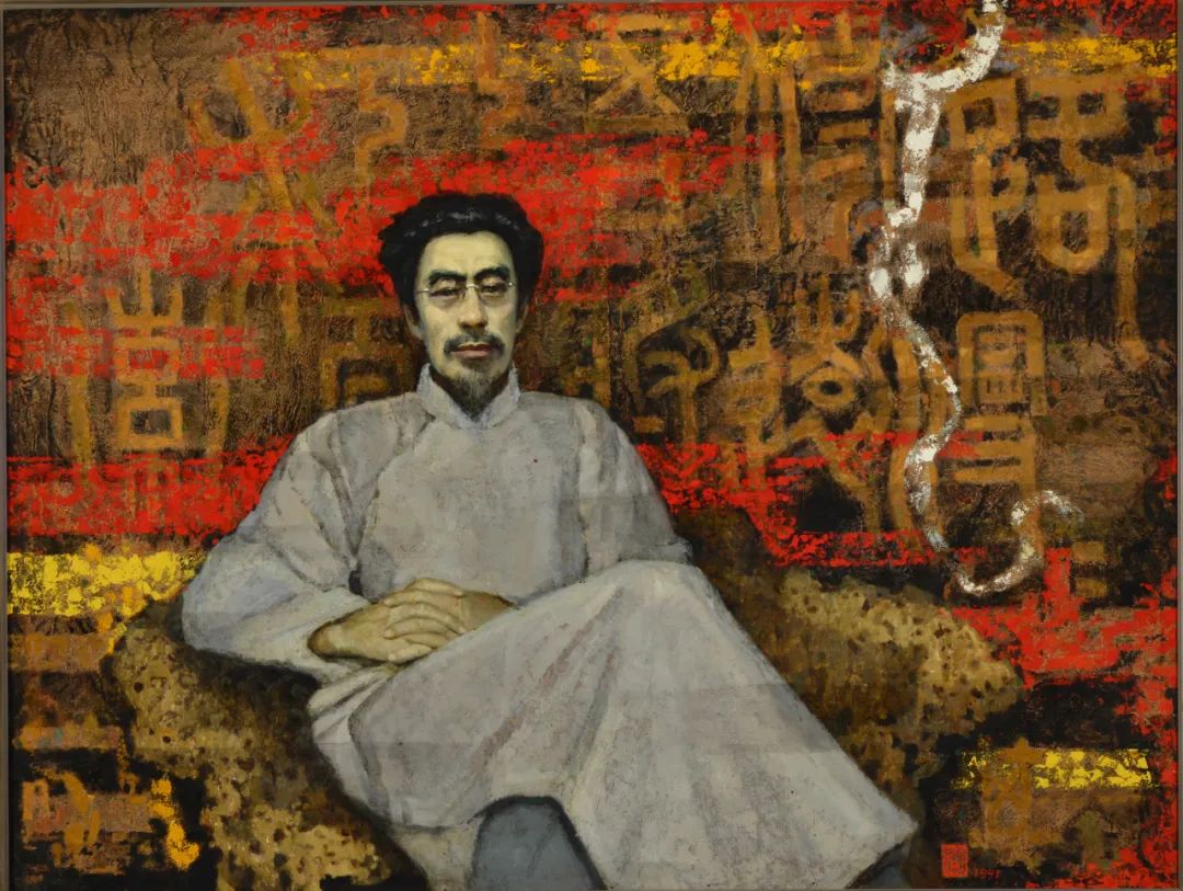 21 《静夜》，132x162cm，布面油彩，1991年，中央美术学院美术馆藏.jpeg