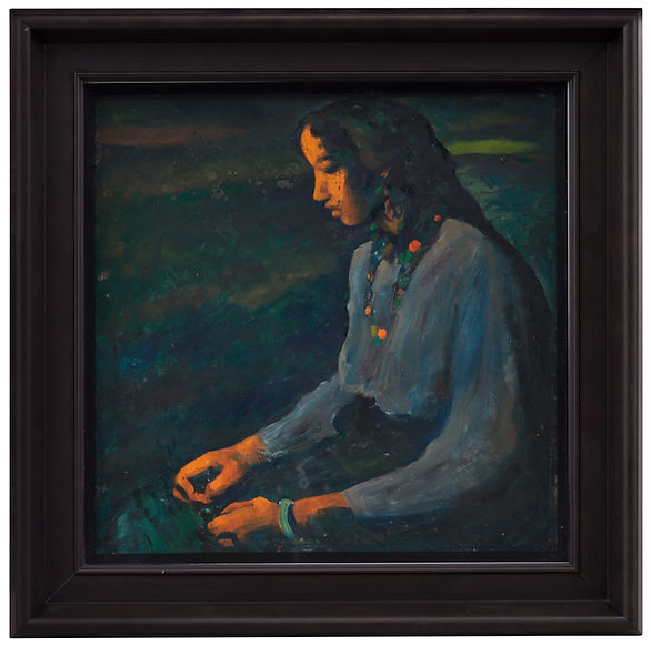 Tan Ping, Untitled, 1985; Oil on canvas, 50x50cm.jpeg