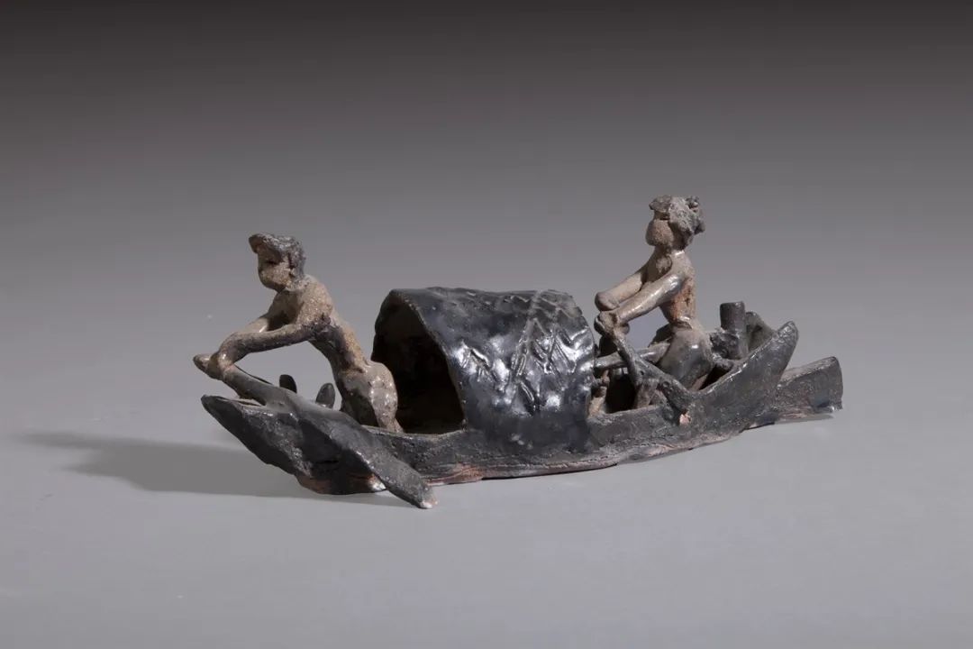 11 A Boat on the Yangtze River by Liu Shiming (1956), Glazed Earthenware, 22.2×8.8×8.2cm.jpg