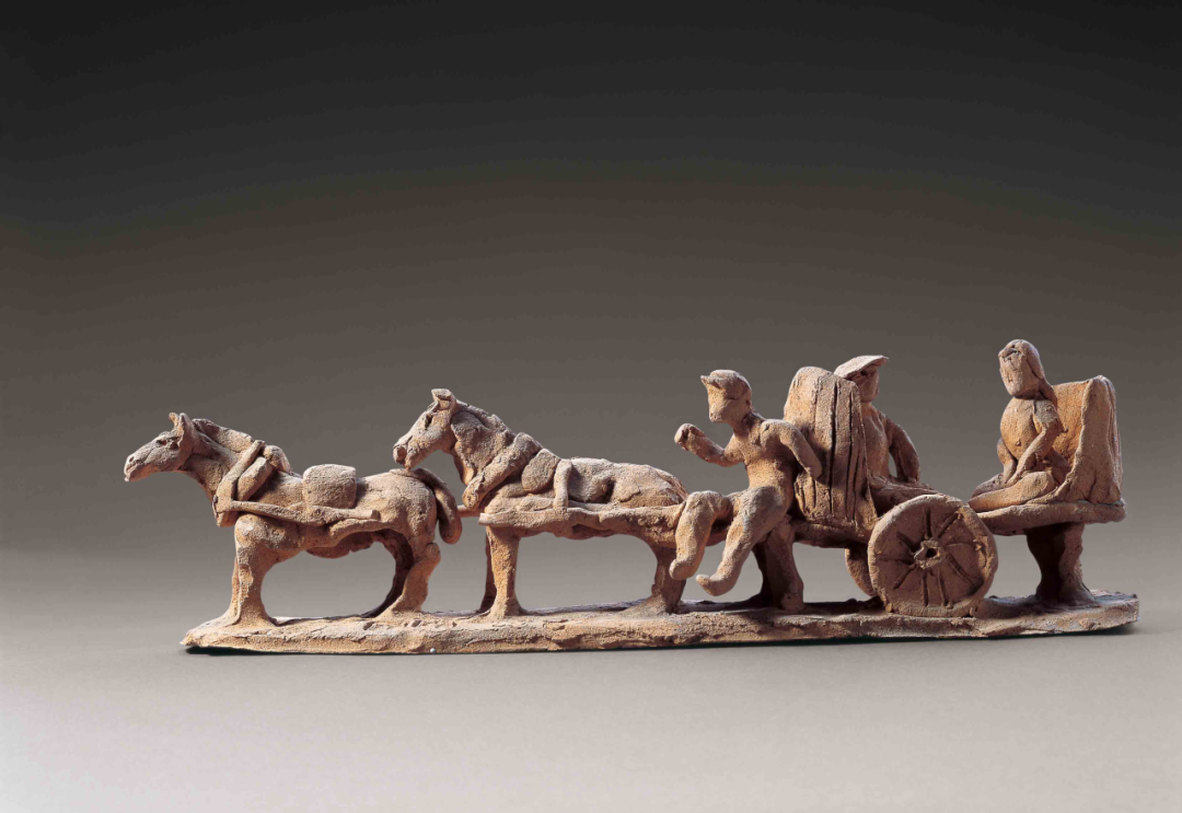 20 Farmer and Cart by Liu Shiming (1983), Pottery, 26×6.9×7.7cm.png