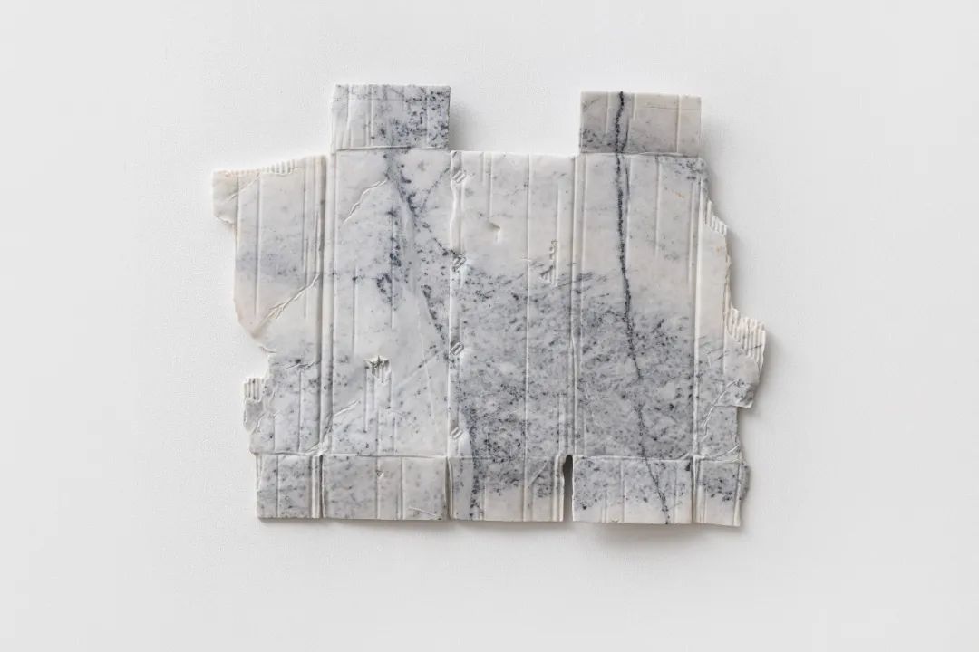 Hu Qingyan, Waste V - C, 2023, marble, 63 × 82 × 4 cm.jpg