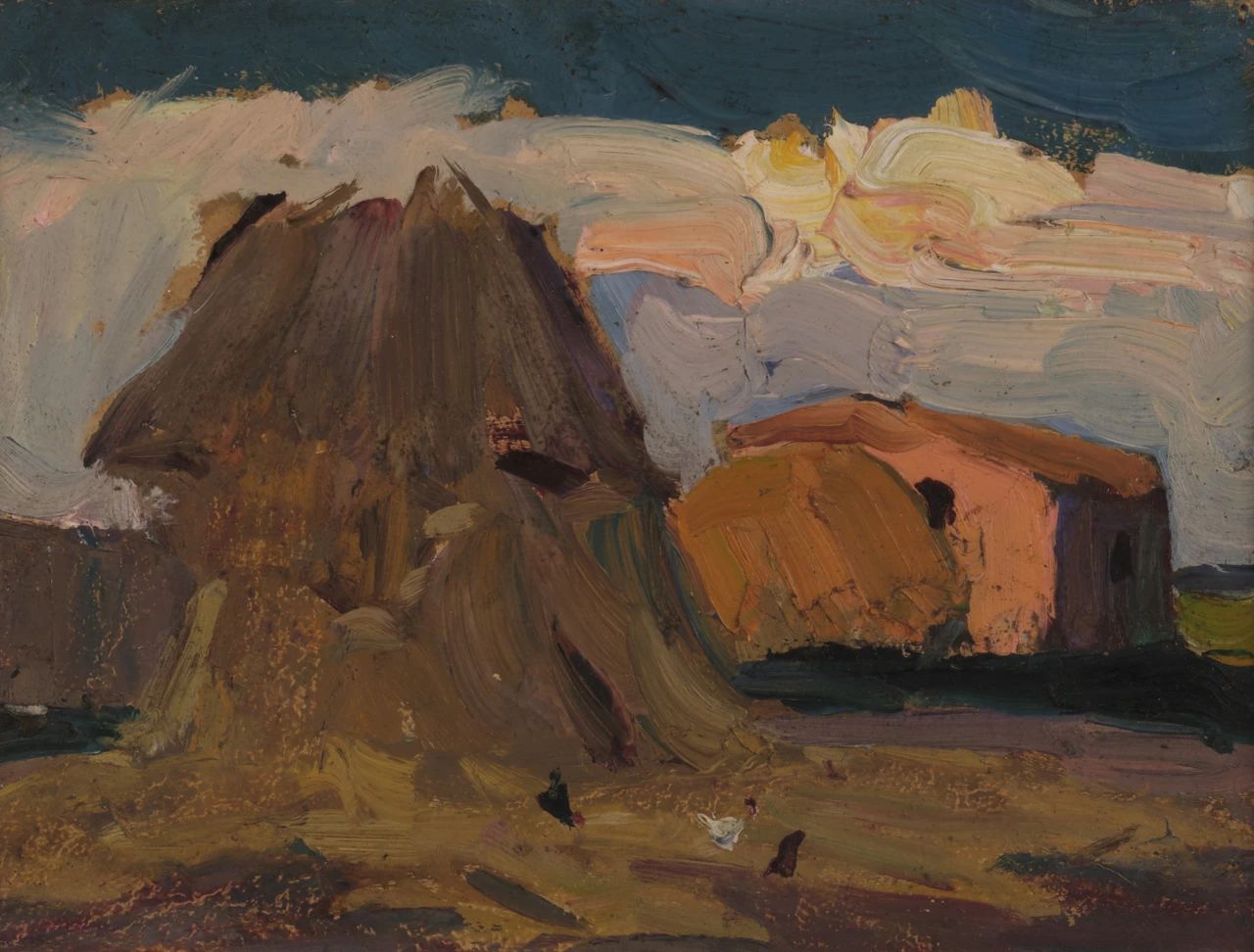 12 Landscape, Oil on paper, 11.5cm x 17cm, 1977.jpg