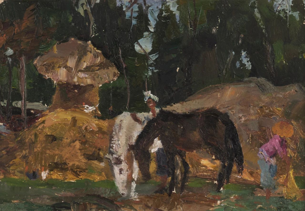 13 Landscape, Oil on paper, 11.5cm x 17cm, 1977.jpg