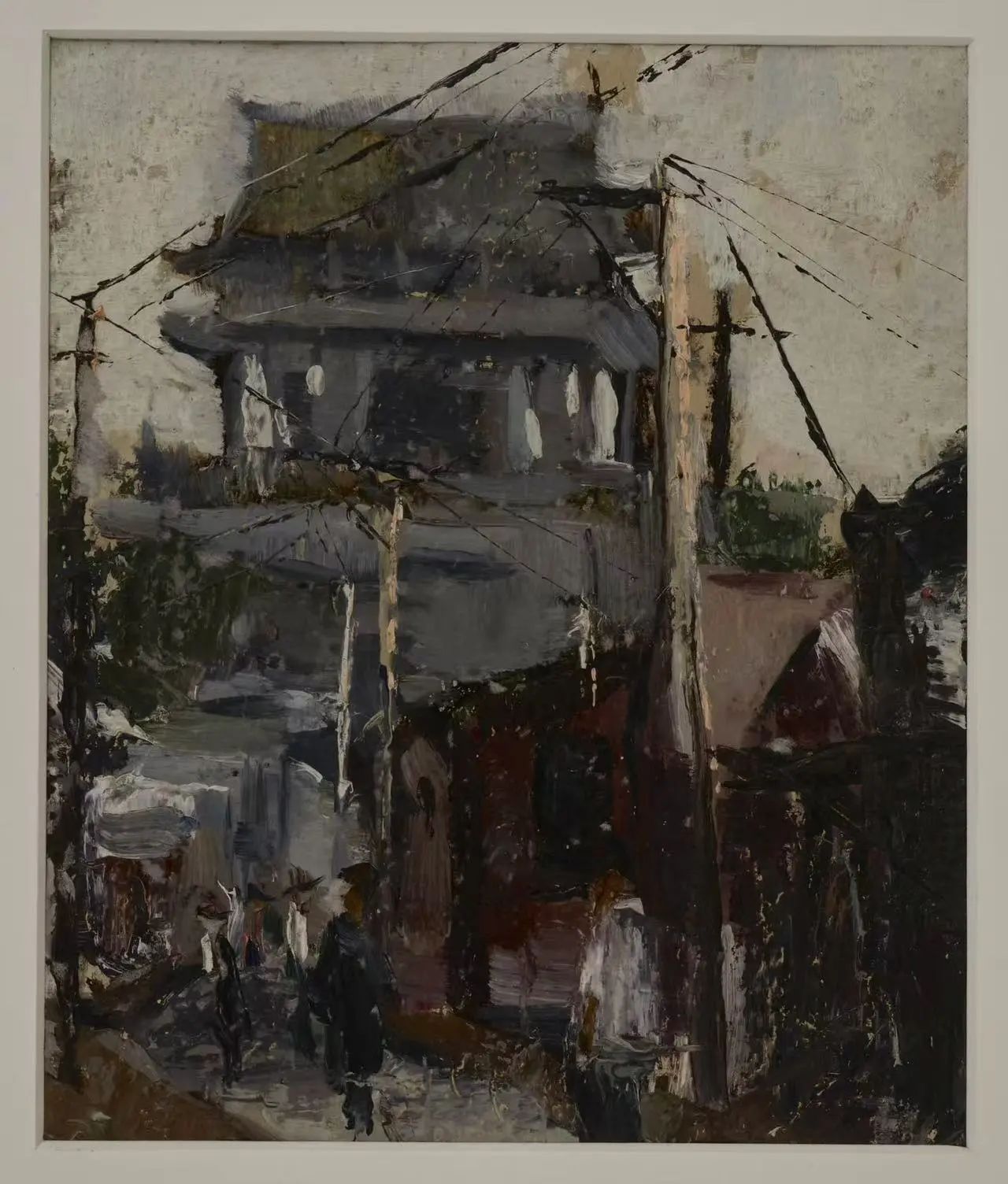 14 Baoding Grand Temple Pavilion, Oil on paper, 14.7cm × 17.5cm, 1977.jpg