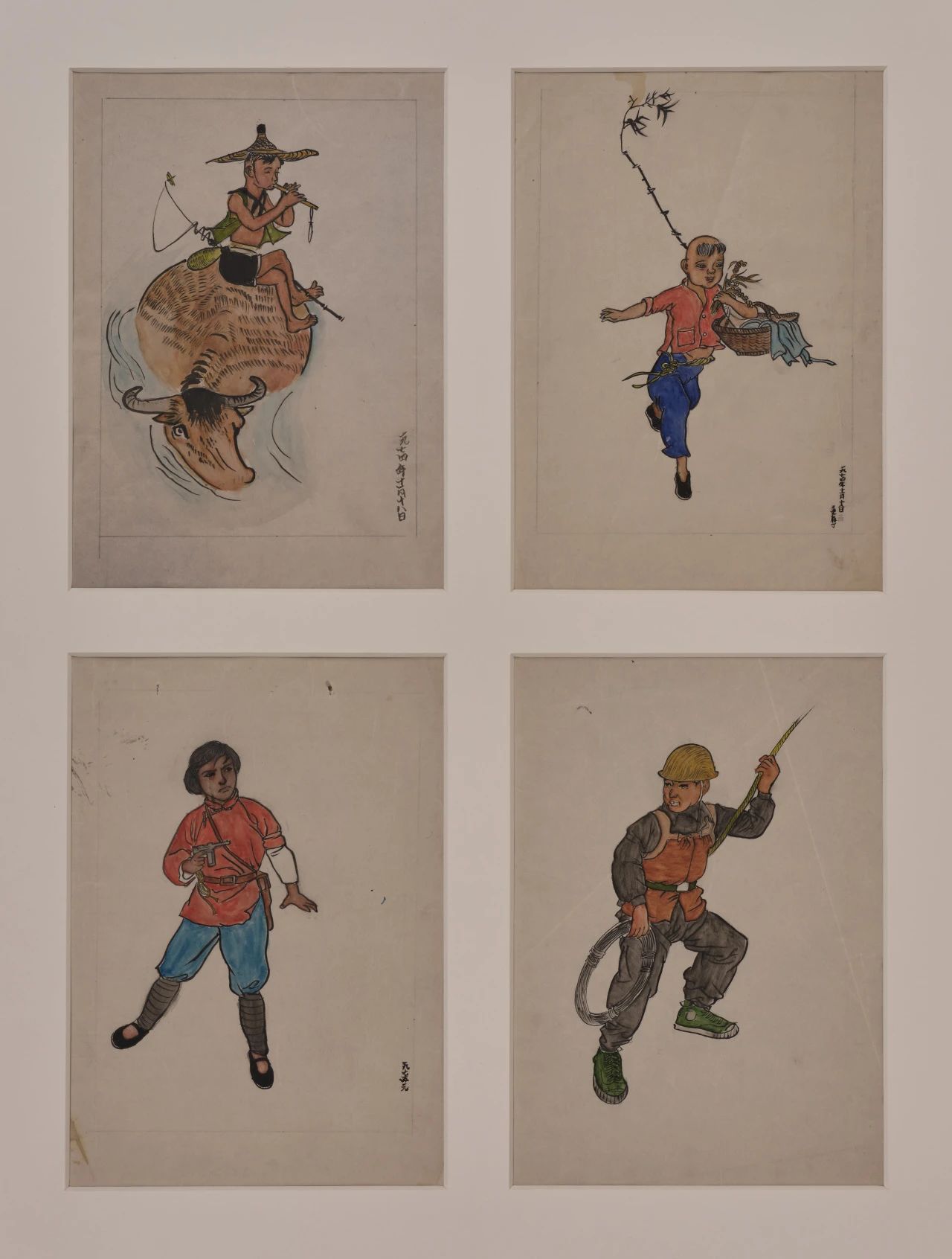 16 Copying, Watercolor on paper, 16.5cm x 23.5cm, 1973.jpg