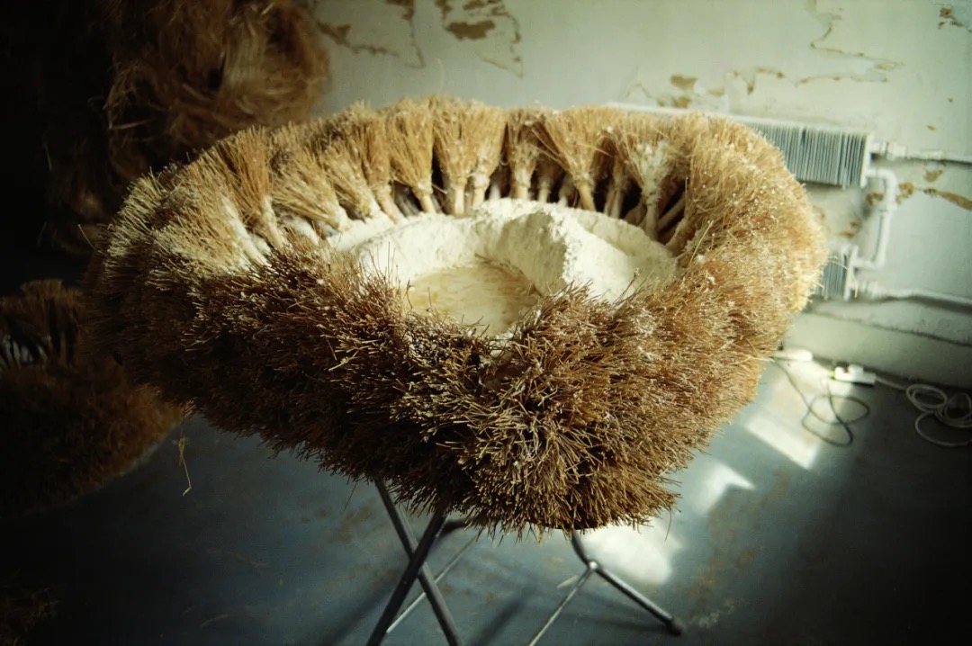 10 Zhu Jinshi, “Landscape Desk”, bamboo, flour, table, dimensions variable, 1995, Ganjiakou, Beijing.jpg